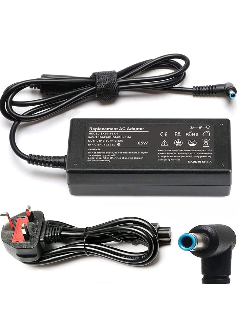 For HP 65W 19.5V 3.33A New Replacement Laptop Computer Notebook AC Adapter Charger (4.5 X 3mm)