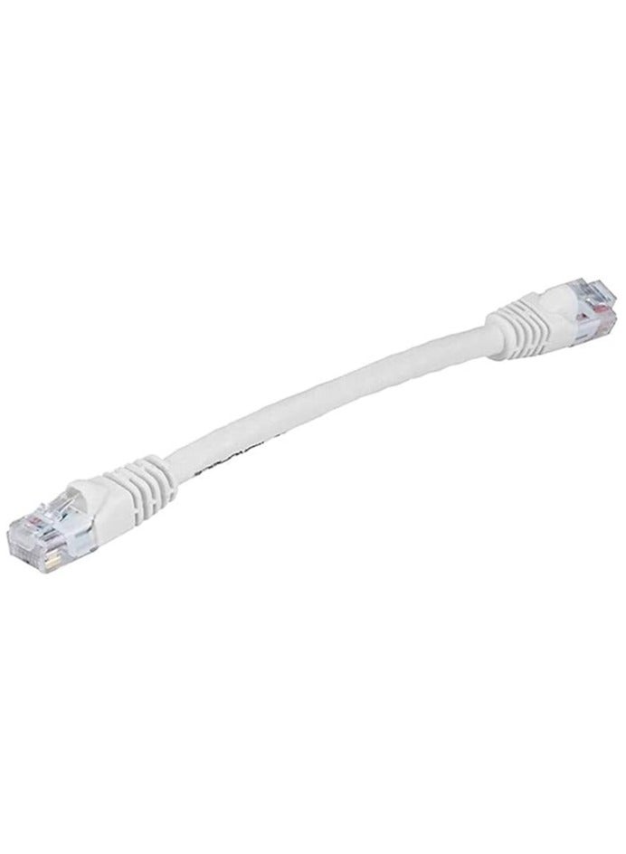 Ethernet Cable Cat6 LAN Cable UTP CAT 6 RJ 45 Network Short Cable 0.2m short cable (White)