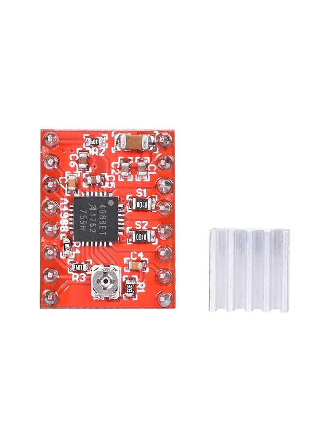 2 PCS HW-134A A4988 Red Board Stepper Motor Driver Module Heat Sink for 3D Printer