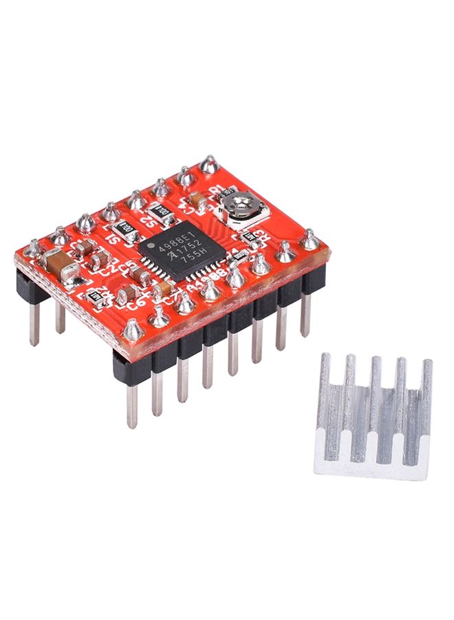 2 PCS HW-134A A4988 Red Board Stepper Motor Driver Module Heat Sink for 3D Printer