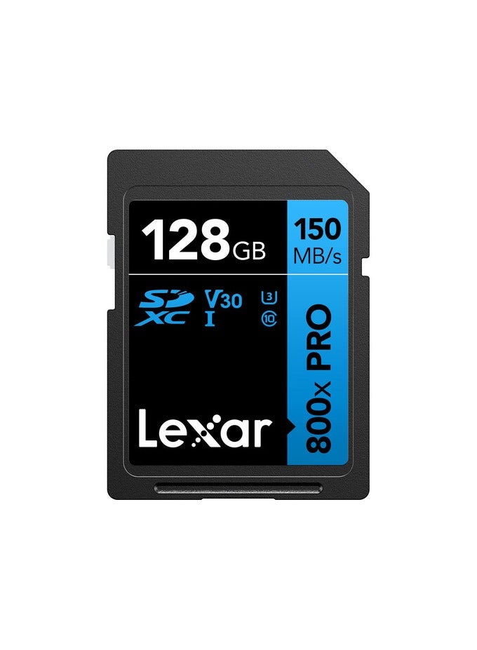 Lexar 128GB High-Performance 800x PRO UHS-I SDXC Memory Card (BLUE Series)