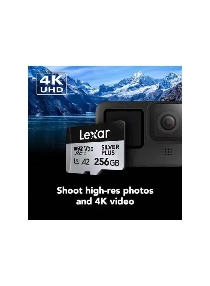 Lexar 256GB Professional SILVER PLUS UHS-I microSDXC Memory Card