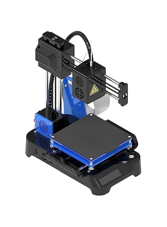 FDM Mini 3D Printer, Your First Entry-Level 3D Printer, High Printing Accuracy, 4x4x4in Printing Volume, Direct Extruder FDM Small 3D Printer, Small 3D Printer for Beginners (UK Plug)