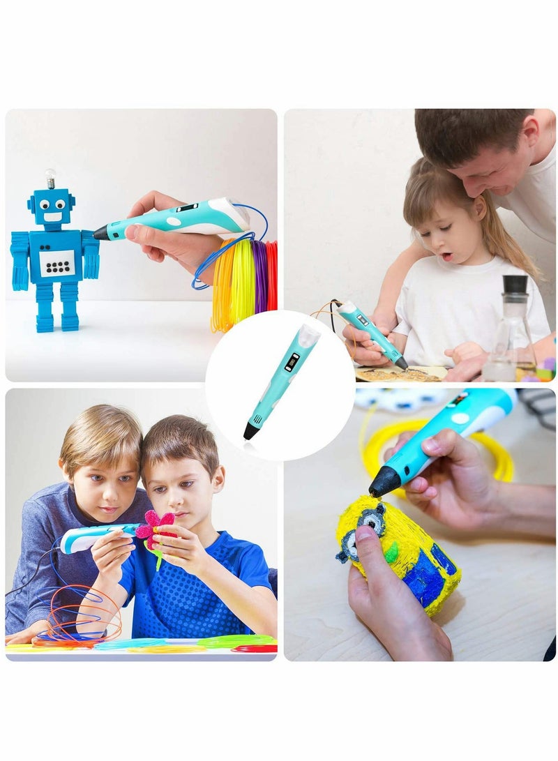 3D Drawing Pen With Display And Adjustable Speed And Temperature, with 12 Colors Filament, Holiday  Toys Gifts for Kids