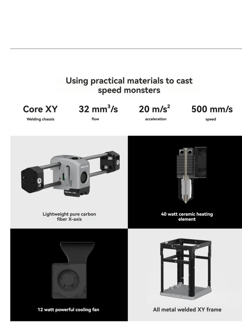 SSW 3D Printer Desktop Home Use FDM Automatic Leveling Large Size Multicolor High Speed 3d Printing Machine X1C