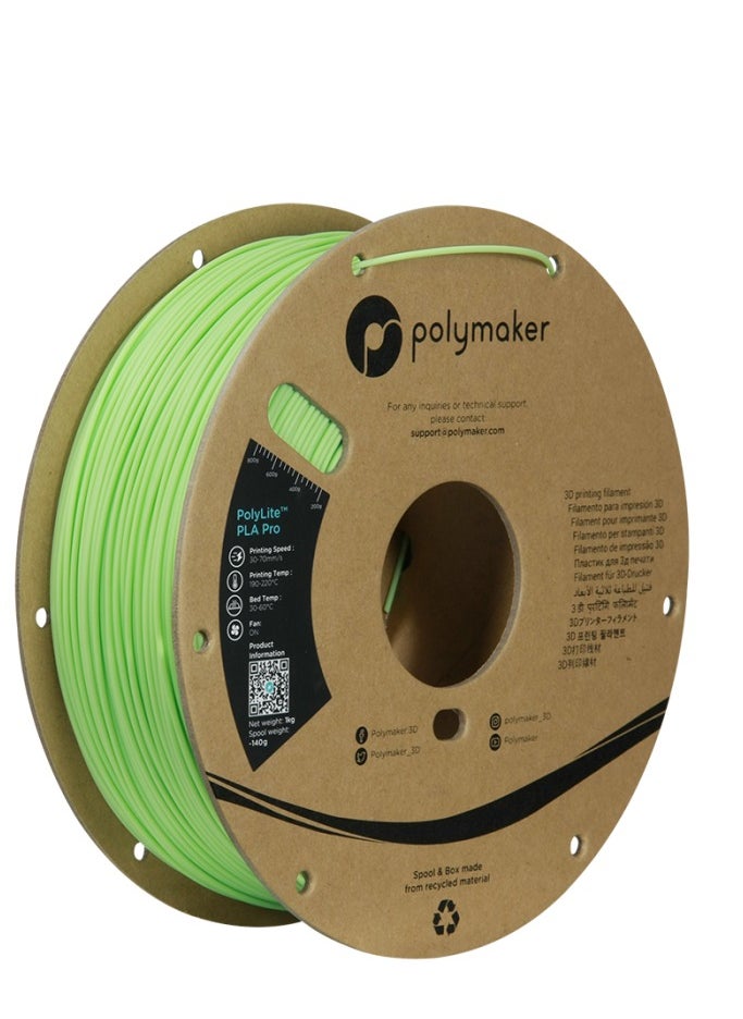 Polymaker PolyLite PLA Pro Light Green 1.75mm/ 1KG