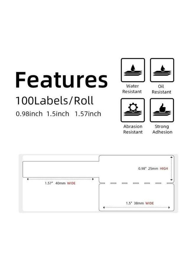 For Phomemo M110 / M200 100pcs /Roll 25x38mm Cable Self-Adhesive Thermal Labels(Yellow)