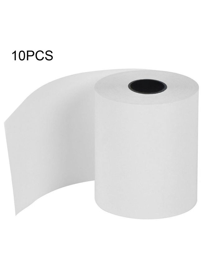 10 PCS 58mm 57mmx30mm 0.03mm-0.08mm Thickness Thermal Paper