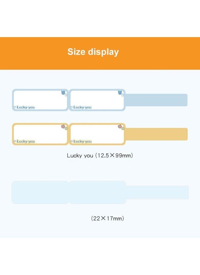 25 x 78mm  90 Sheets Thermal Label Data Cable Sort Stickers For NiiMbot D101 / D11(Yellow)