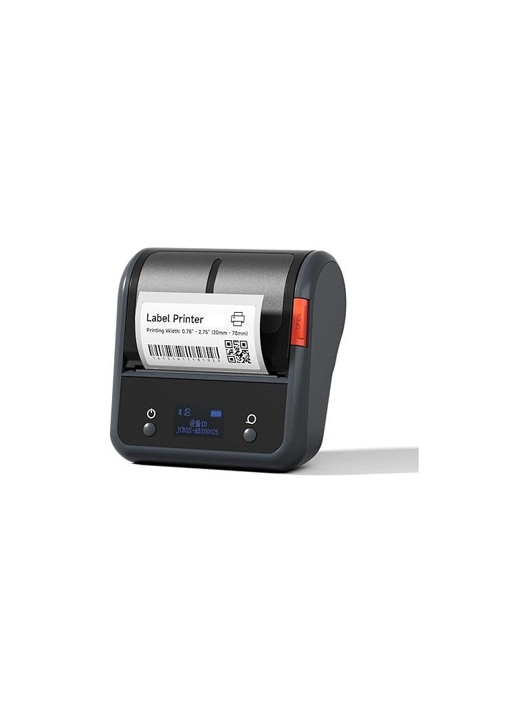 QIWA B3S Inkless Printing Bluetooth Thermal Label Printer - Small & Portable | Wireless Connectivity | 3 Inch Barcode, Mini Stickers, Bill, Receipt Machine for Home, Office & Students