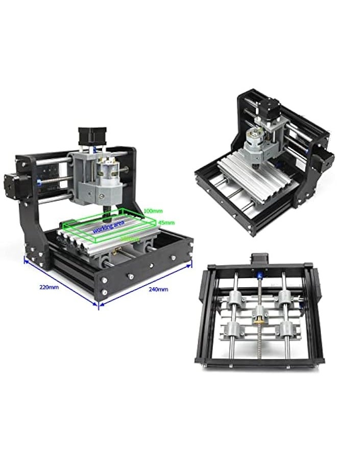 CNC 1610 PRO 3 Axis GRBL Control DIY Mini CNC Router Machine Kit with Offline Controller and 14pcs ER11 Collets CNC Engraving Milling Machine for Cutting Wood Plastic Acrylic PVC PCB