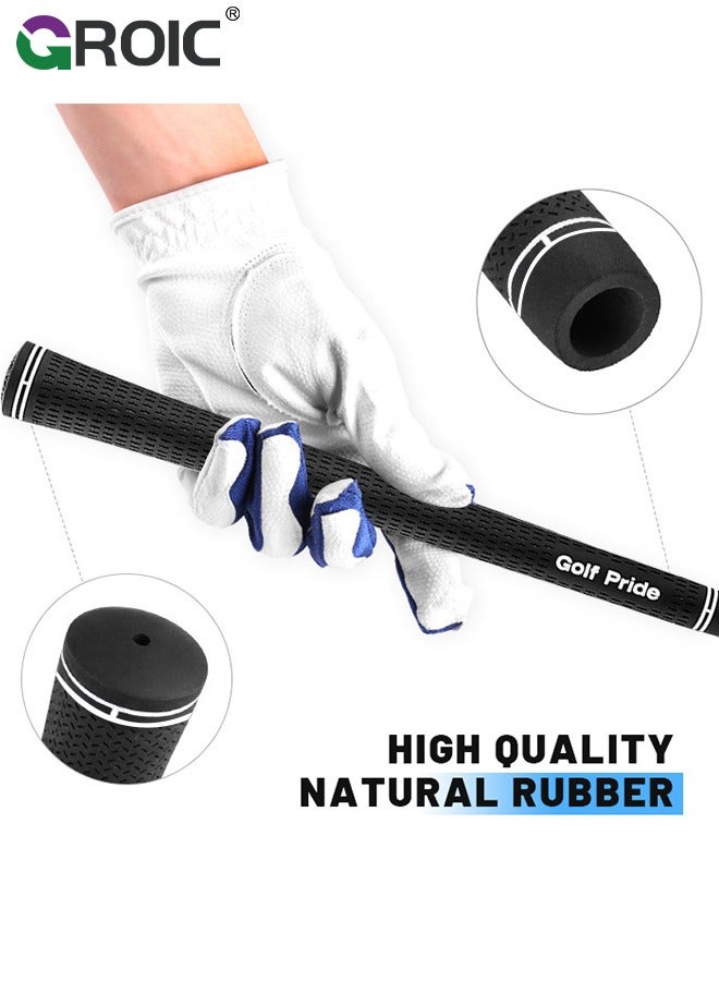 5 Pack High-performance Rubber Golf Grips,Standardsize Golf Club Grips,Classic Rubber Golf Grips,All-Weather Firm Control And High Performance Grip