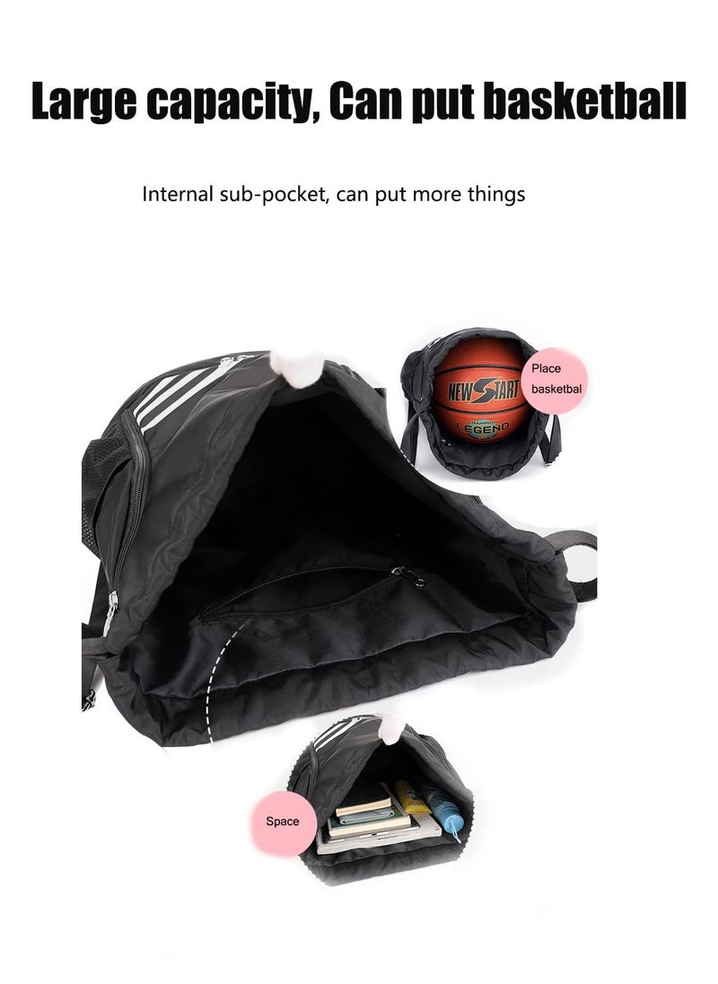 Sports Backpacks Large Capacity, Drawstring Gym Bag, Gym, Drawstring Lightweight and Waterproof, Making Your Trip More Convenient (Yellow)