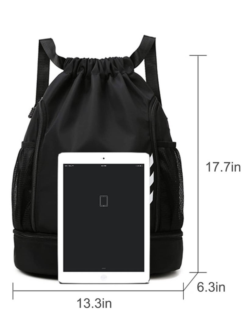 Sports Backpacks Large Capacity, Gym, Drawstring Lightweight and Waterproof, Making Your Trip More Convenient (Orange)