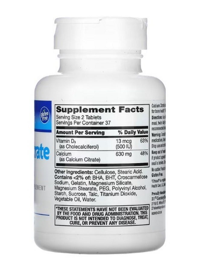 Calcium Citrate  D3 Maximum 75 Tablets