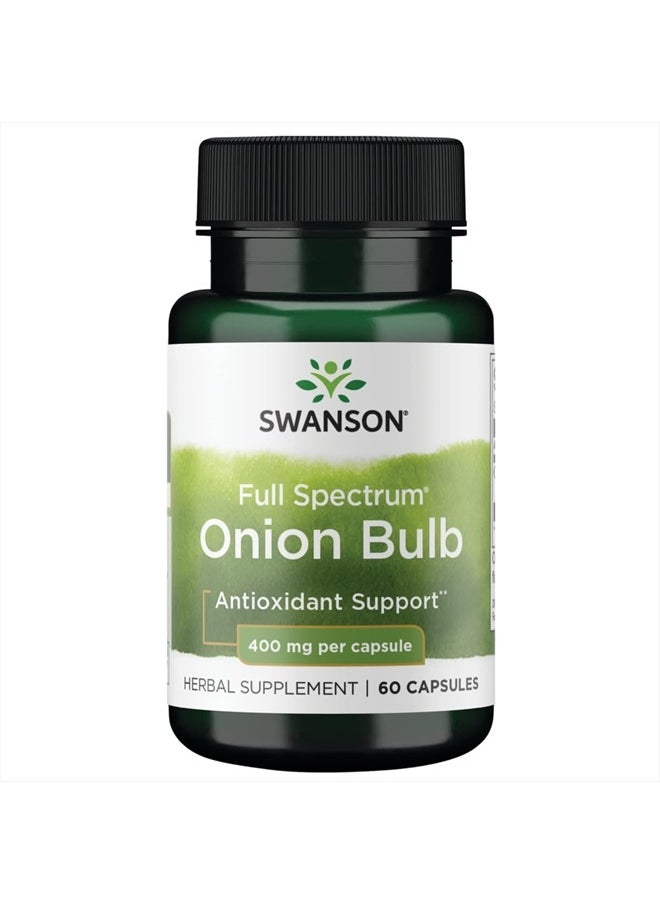 Full Spectrum Onion (Bulb) 400 Milligrams 60 Capsules