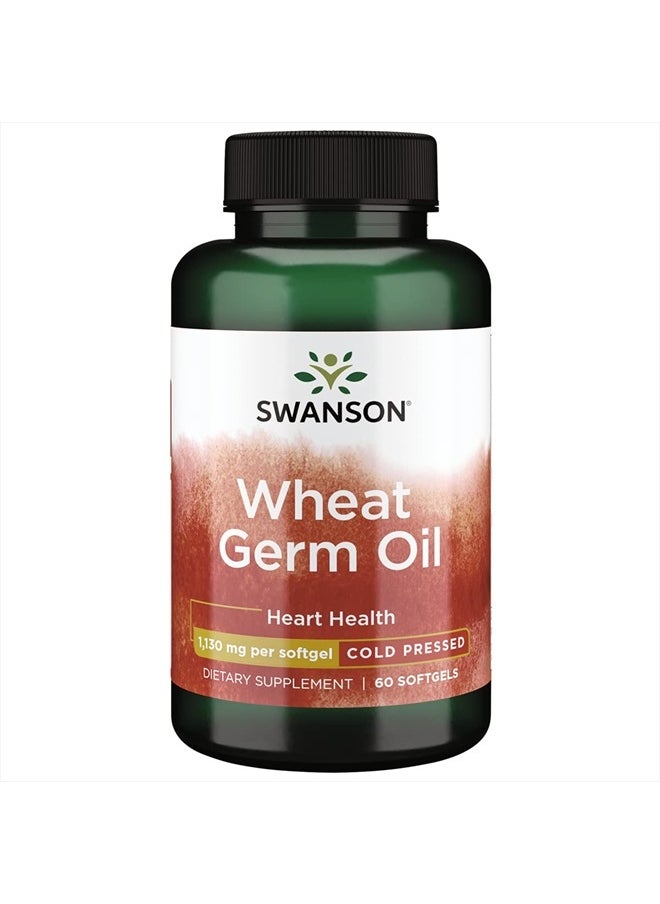 Cold-Pressed Wheat Germ Oil 1130 Milligrams 60 Sgels