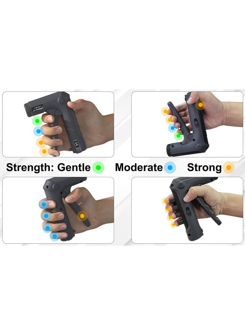 Grip Strengthener, Adjustable Resistance 22-132Lbs Black