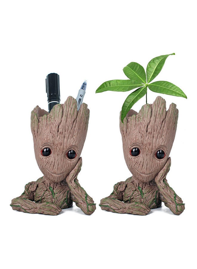 2-Piece Multi-Functional Collectible Groot Brown 14cm