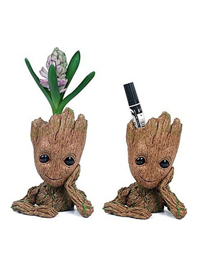 2-Piece Multi-Functional Collectible Groot Brown 14cm