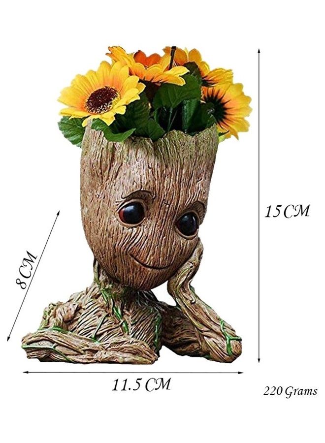 2-Piece Multi-Functional Collectible Groot Brown 14cm