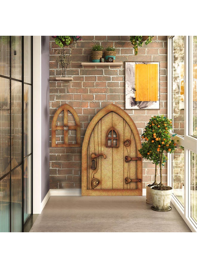 Decorative Mini Home Door Brown