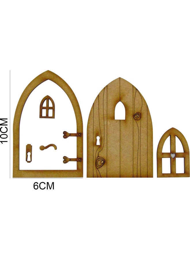 Decorative Mini Home Door Brown