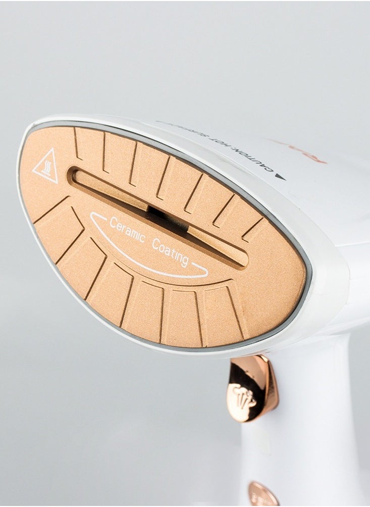 Garment Steamer Iron, 1600W Handheld Clothes Steamer with 30s Fast Heat-Up, 300ML Portable Wrinkle Remover for Home and Travel