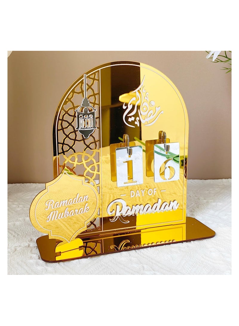 Ramadan Calendar Countdown Advent Calendars, Mubarak Advent Calendar, Ramadan Eid DIY Count Down Decorations, Acrylic Countdown Days 30 Days Home Decor,Ramadan Ornament Kids Gift