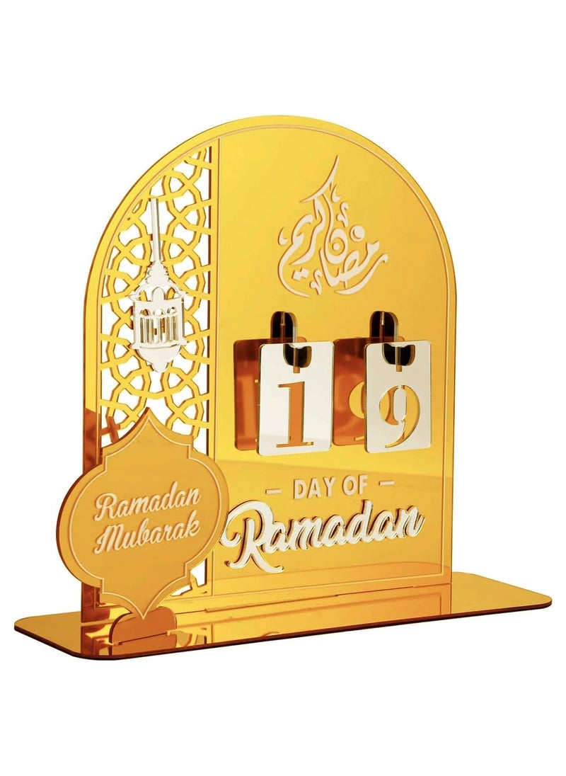 Ramadan Calendar Countdown Advent Calendars, Mubarak Advent Calendar, Ramadan Eid DIY Count Down Decorations, Acrylic Countdown Days 30 Days Home Decor,Ramadan Ornament Kids Gift