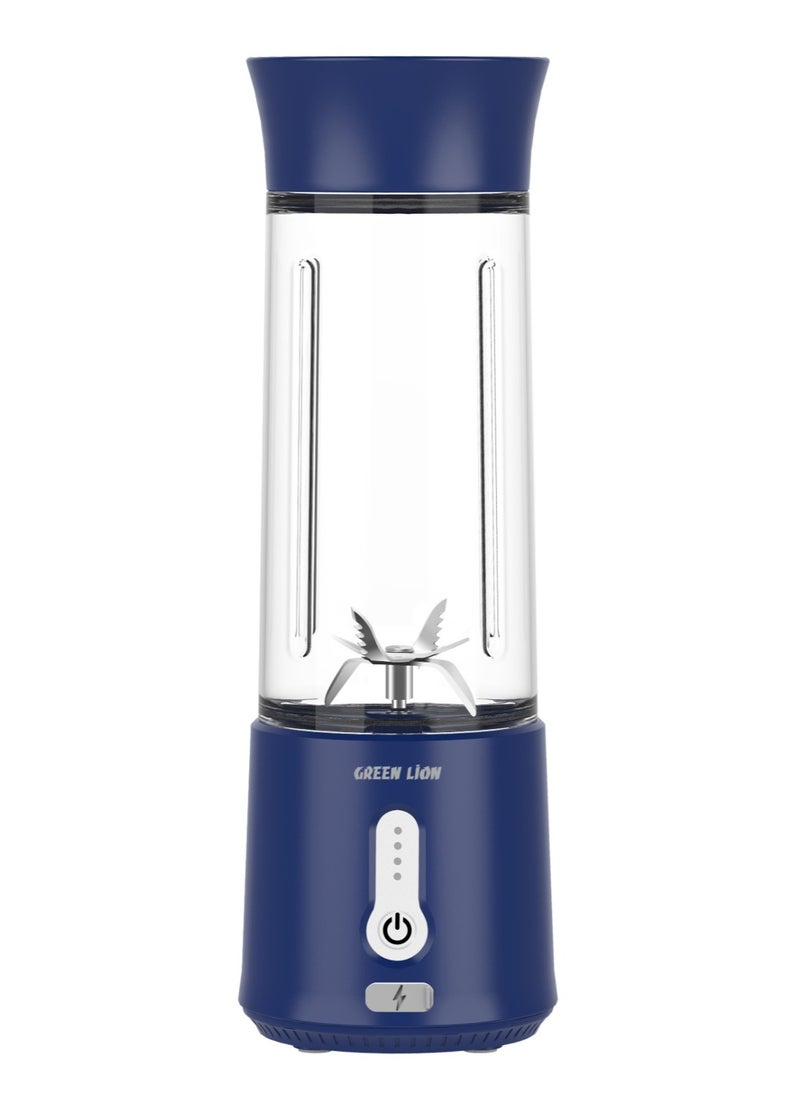 JET PLUS 6 Bladed Juicer 120W / 18000rpm Powerful Motor / High Speed / 500ml Jar Capacity / 304 Stainless Steel Blade / 2000mAh Battery / 20 Times Blending Cycle / 30 seconds Single Blend Time / juice Maker / Mixer/ Camping Blender / Gym / Home / Outdoor / Office / Baby Food Maker / - Blue