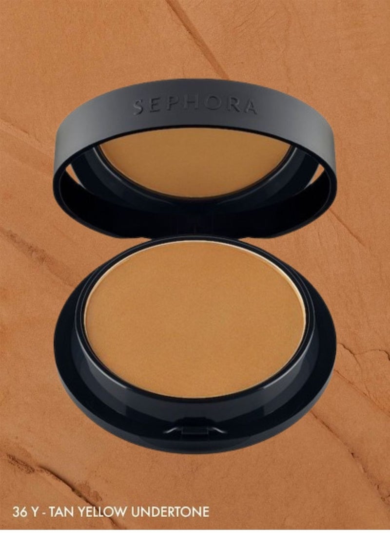 SEPHORA COLLECTION Best Skin Ever Matte Powder Foundation 36Y Tan - tan, yellow undertone (7.5g)