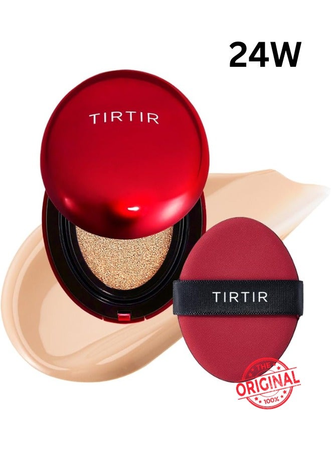 Tirtir Red Foundation - 21W Natural lvory | Flawless Coverage with Skincare Benefits | Hydrating, Long-Lasting, Lightweight Formula for All Skin Types | Reduces Imperfections and Evens Skin Tone