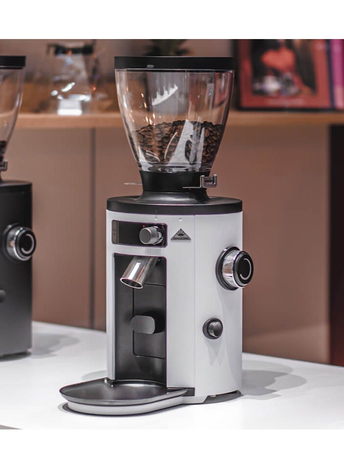 X54 Allrounder Home Electric Coffee Grinder, Easily Swappable Fronts for Espresso to Cold Brew, 54mm Flat Steel Burr With 1-2.8g of Coffee Grinding Capacity/sec, Multifunctional LED Display, App Connectivity through Wifi, 220-240 V, 50/60 Hz, 500g Bean Hopper - White