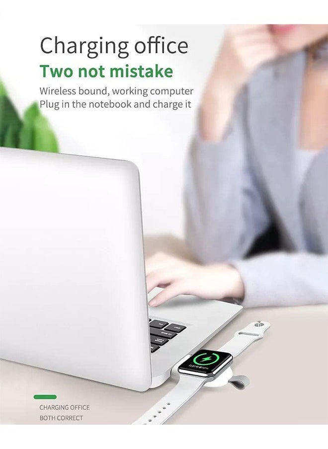 Charger for Apple Watch Magnetic USB C Portable Wireless iWatch Charger for Apple Watch Ultra 2/1 Series 10 9 8 7 6 5 4 3 2 1 SE, White ﻿