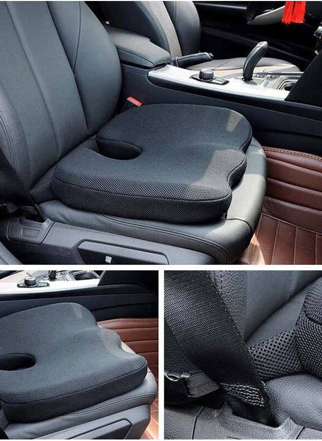 Ultimate Pain Relief and Comfort: Enhanced Memory Foam Car Seat Cushion for Sciatica and Lower Back Pain