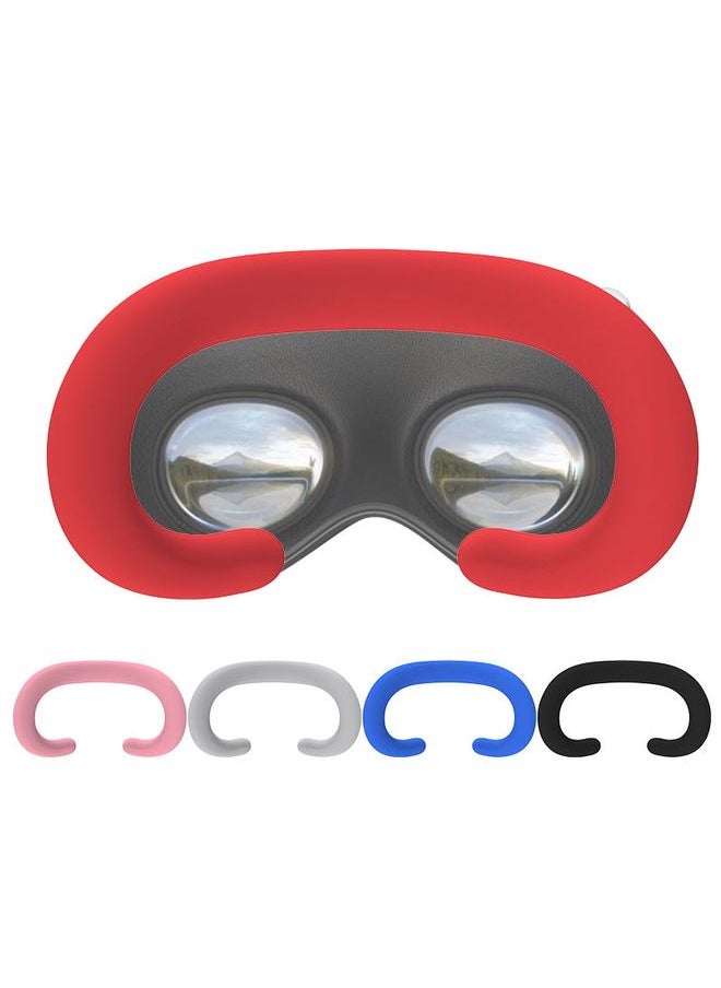 For Apple Vision Pro Silicone Eye Mask Sweatproof Dustproof Replaceable Silicone Case(Black)