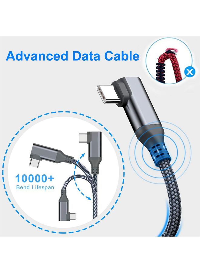 USB3.2 Gen1 VR Link Streamline For Oculus Quest 2, Model: A-C  Aluminum Shell 3M Braided Wire