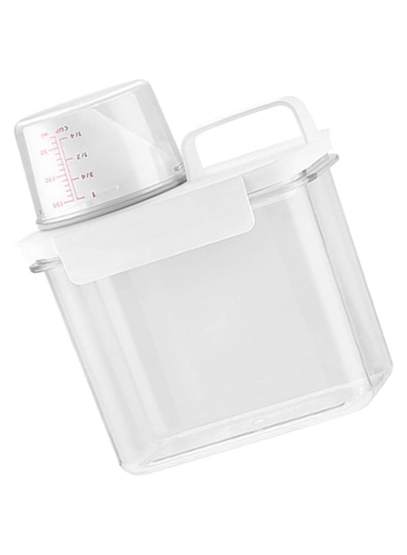 Laundry Detergent Dispenser with Measuring Cup