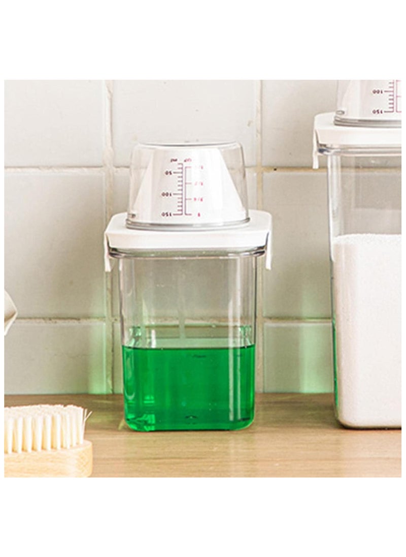 Laundry Detergent Dispenser with Measuring Cup