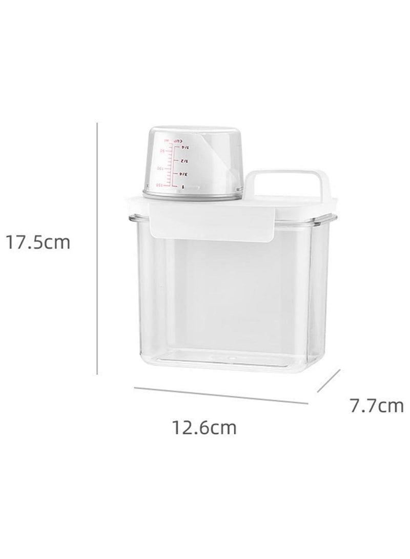 Laundry Detergent Dispenser with Measuring Cup