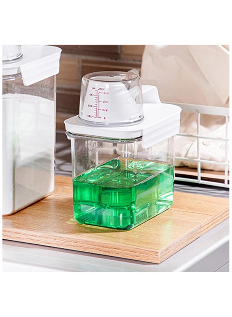 Laundry Detergent Dispenser with Measuring Cup