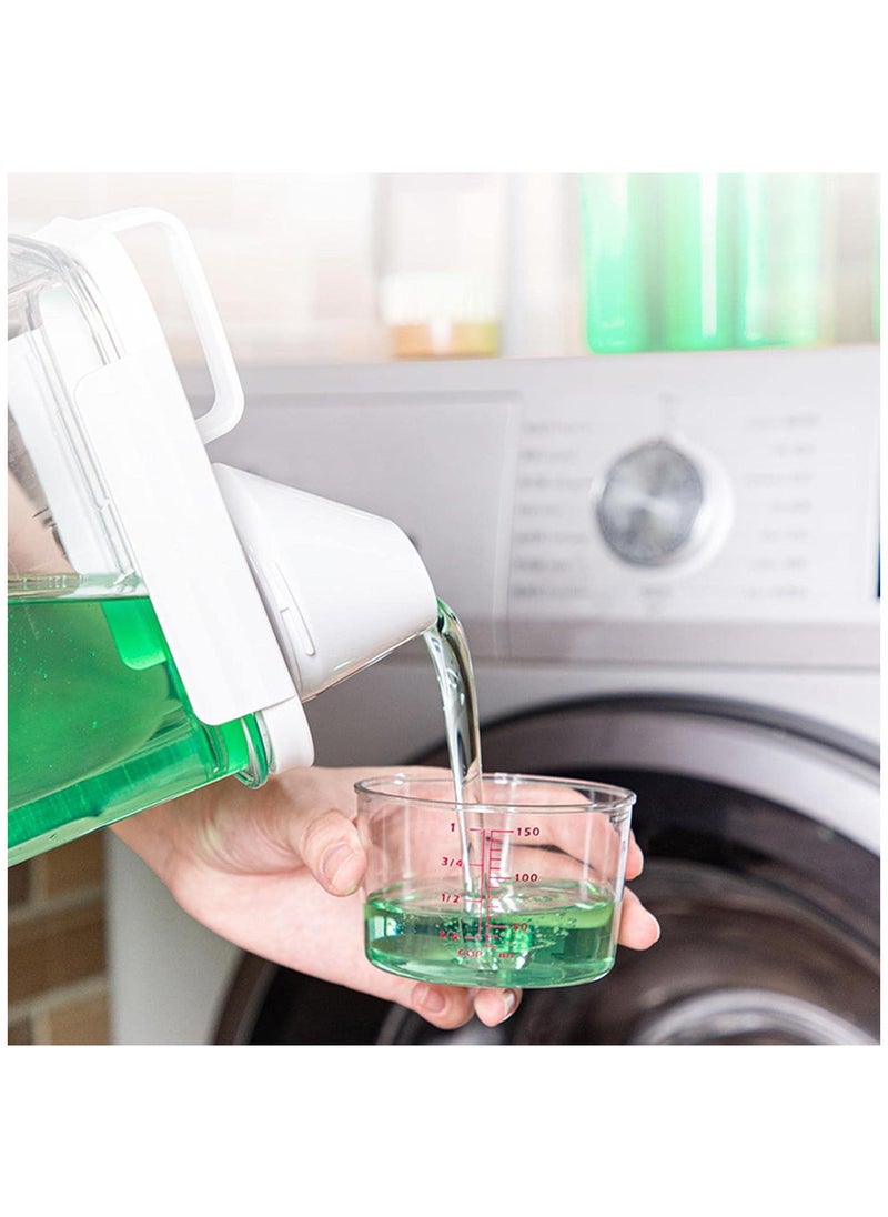 Laundry Detergent Dispenser with Measuring Cup