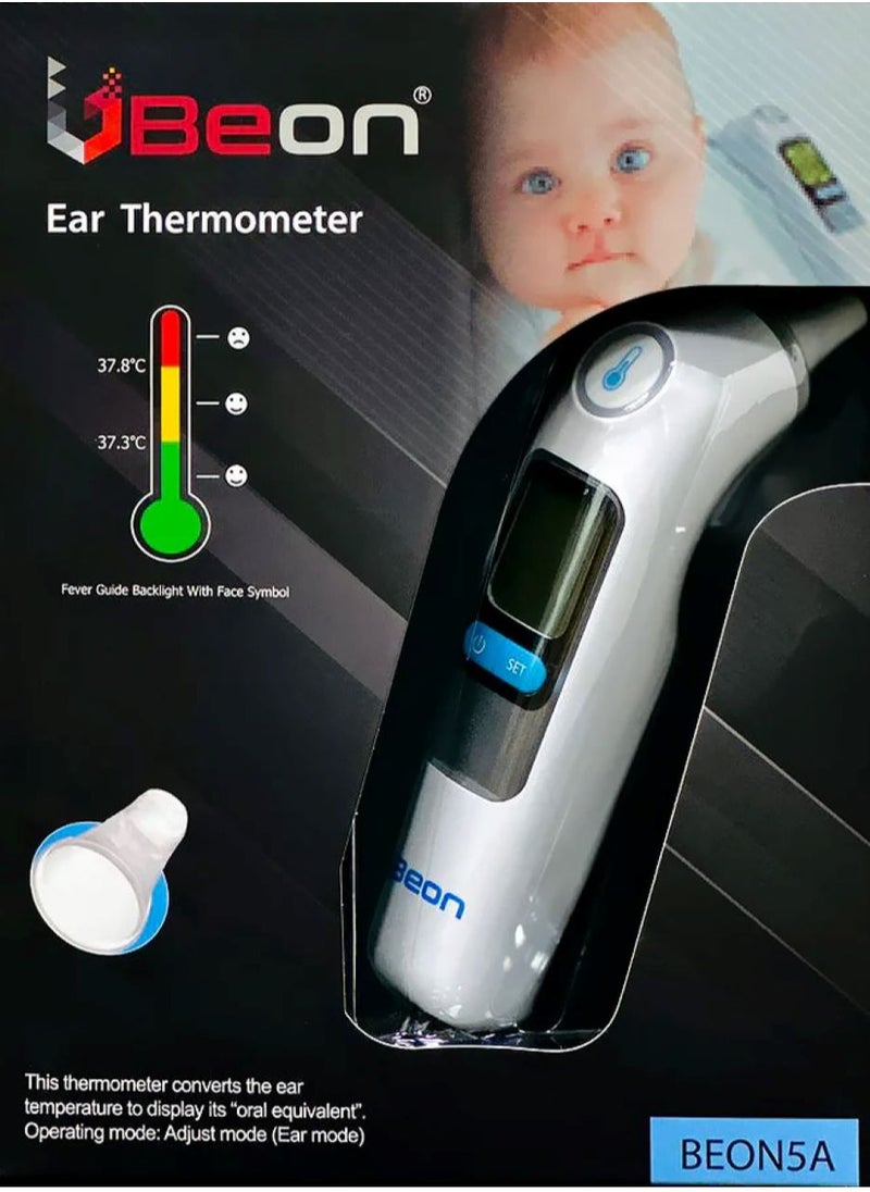 BEON Digital Ear Thermometer for Adults and Kids – Fast and Accurate Temperature Measurement with Fever Alert