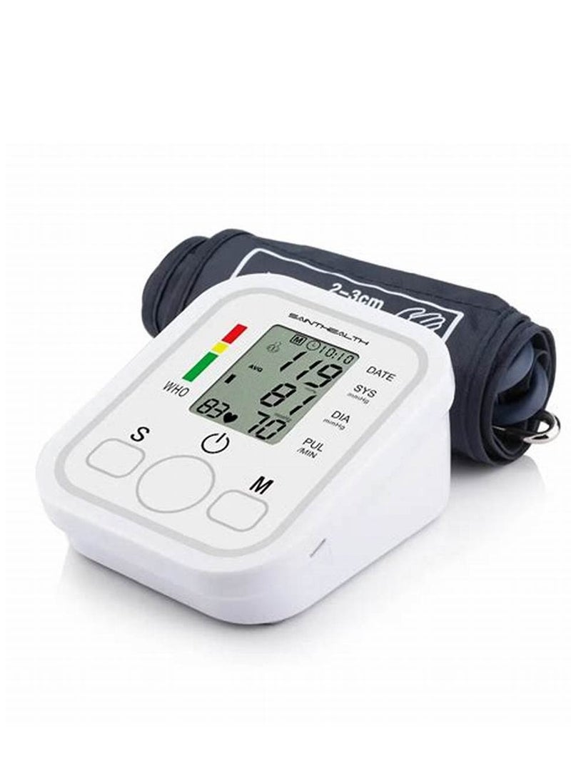 BP MONITOR Blood Pressure Monitor Portable & Household Arm Band Type Sphygmomanometer LCD Display Accurate Measurement