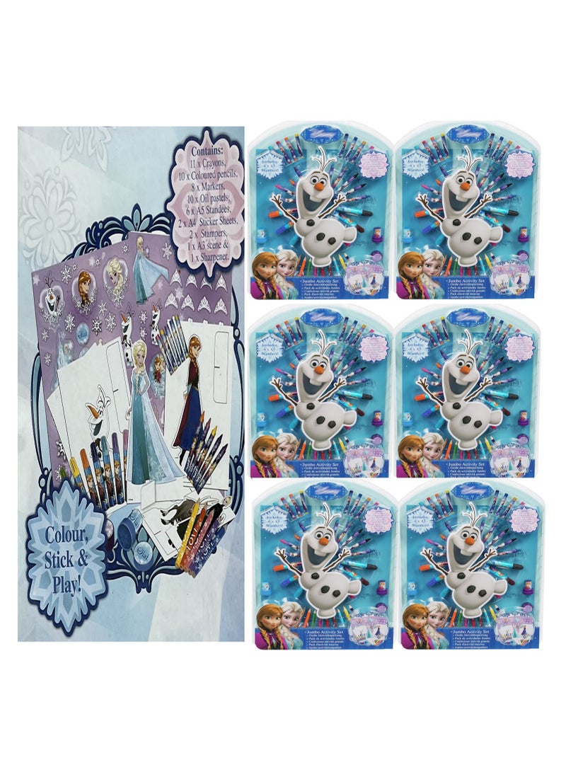 Frozen Jumbo Activity Pack Birthday Party Favors Kids Fun DIY (6 pcs)