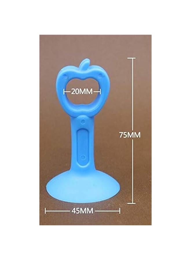 5PCS Extended Version Silicone Door Suction Non-Perforating Handle Anti-Collision Pad Plastic Door Stopper Rubber Door Touch Toilet Door Top Door Suction Device