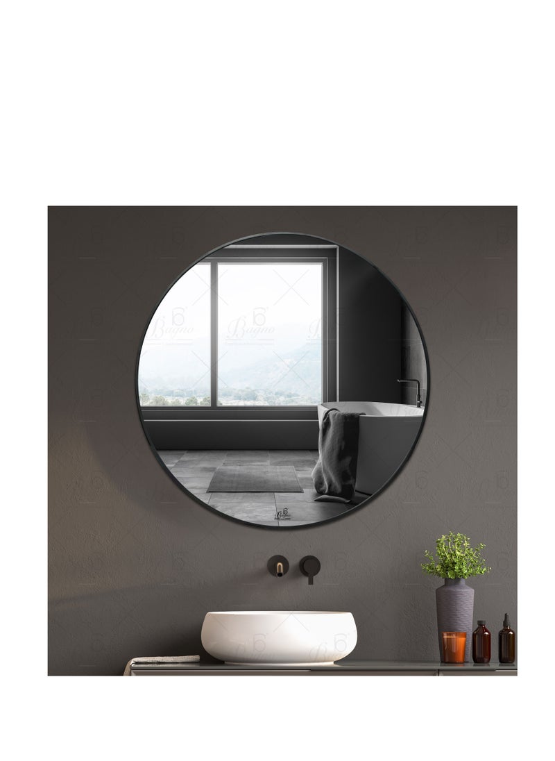 B BAGNO Aluminium Framed Mirror, Plain Mirror, premium Quality 80x80cm BMR21