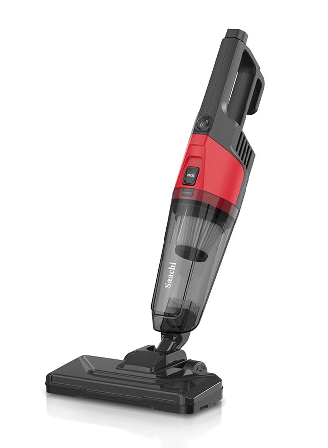 2-in-1 Stick & Handheld Vacuum Cleaner with HEPA Filter, Rotating Brush, 0.6L Dust Tank, and Accessories NL-VC-1109-BK Black