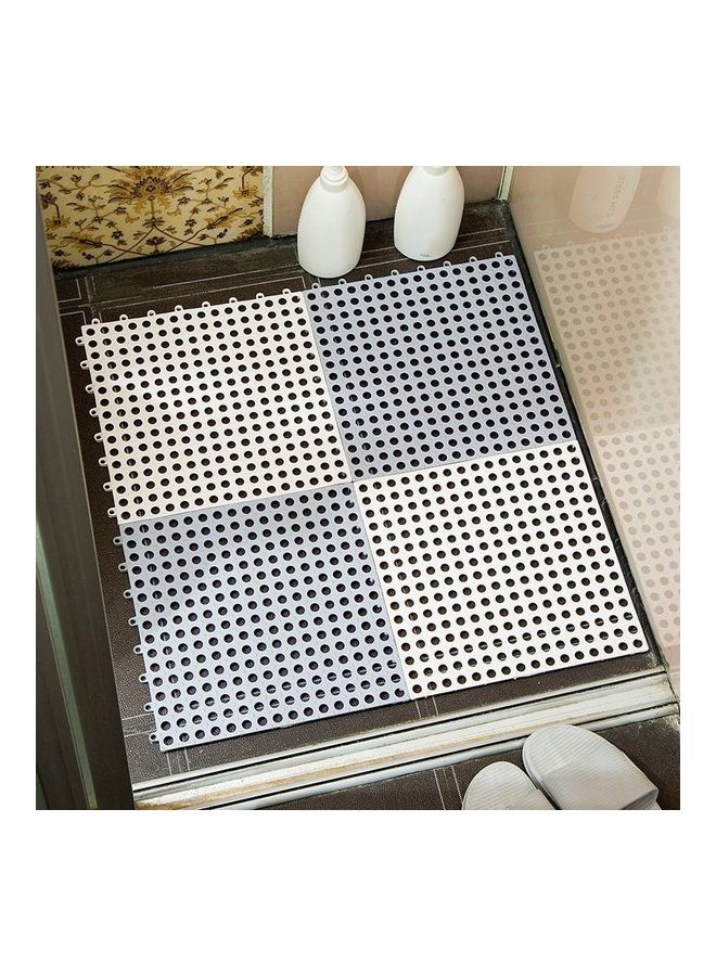 4 Pieces Non-slip Shower Bathroom Square Mat Assorted 30x8x30cm